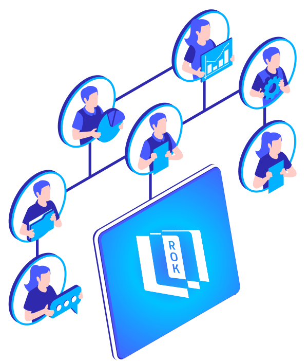 Plateforme ROK connectant les collaborateurs et structurant l’organisation en temps réel